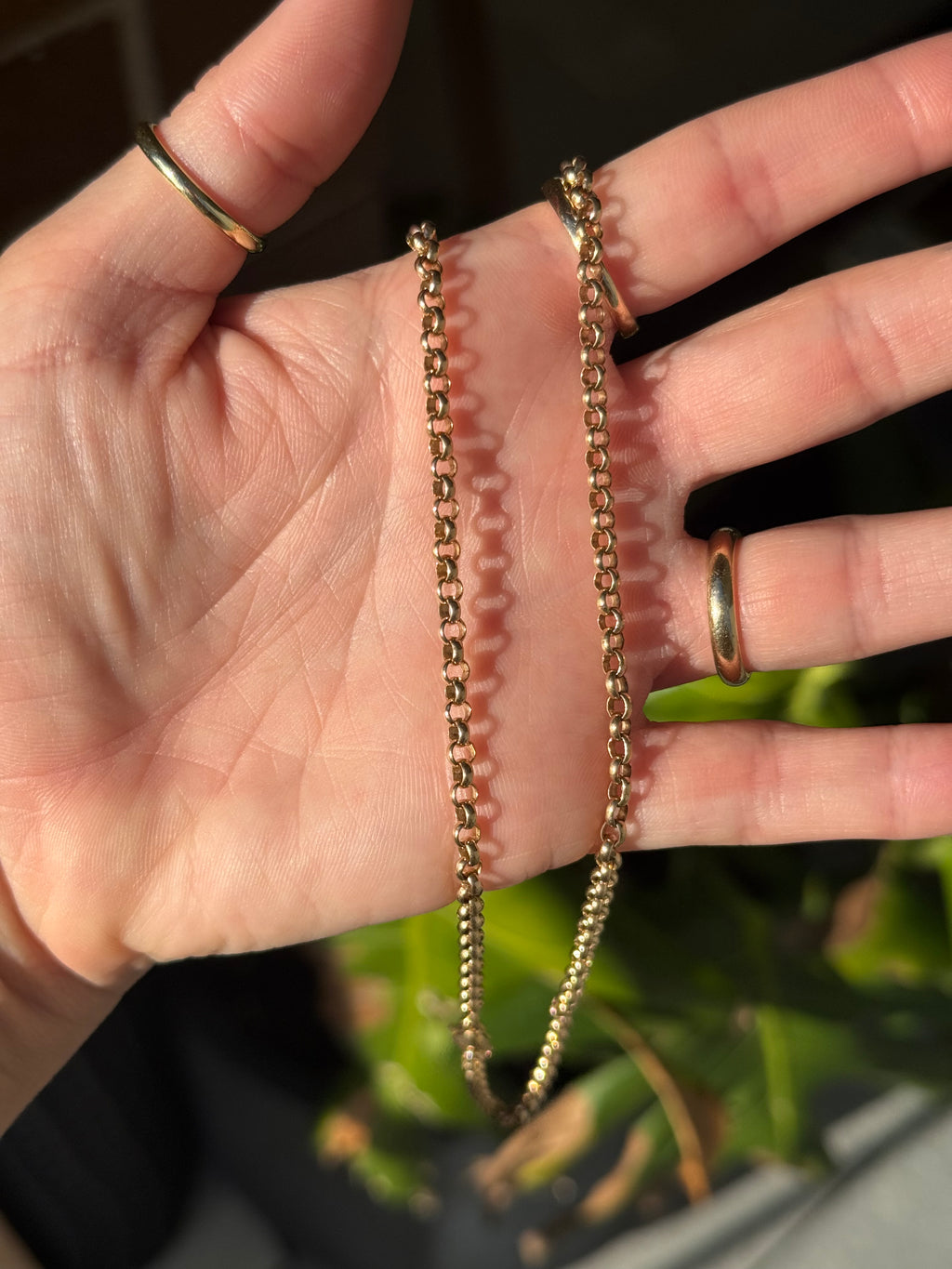 Long Solid Rolo Chain