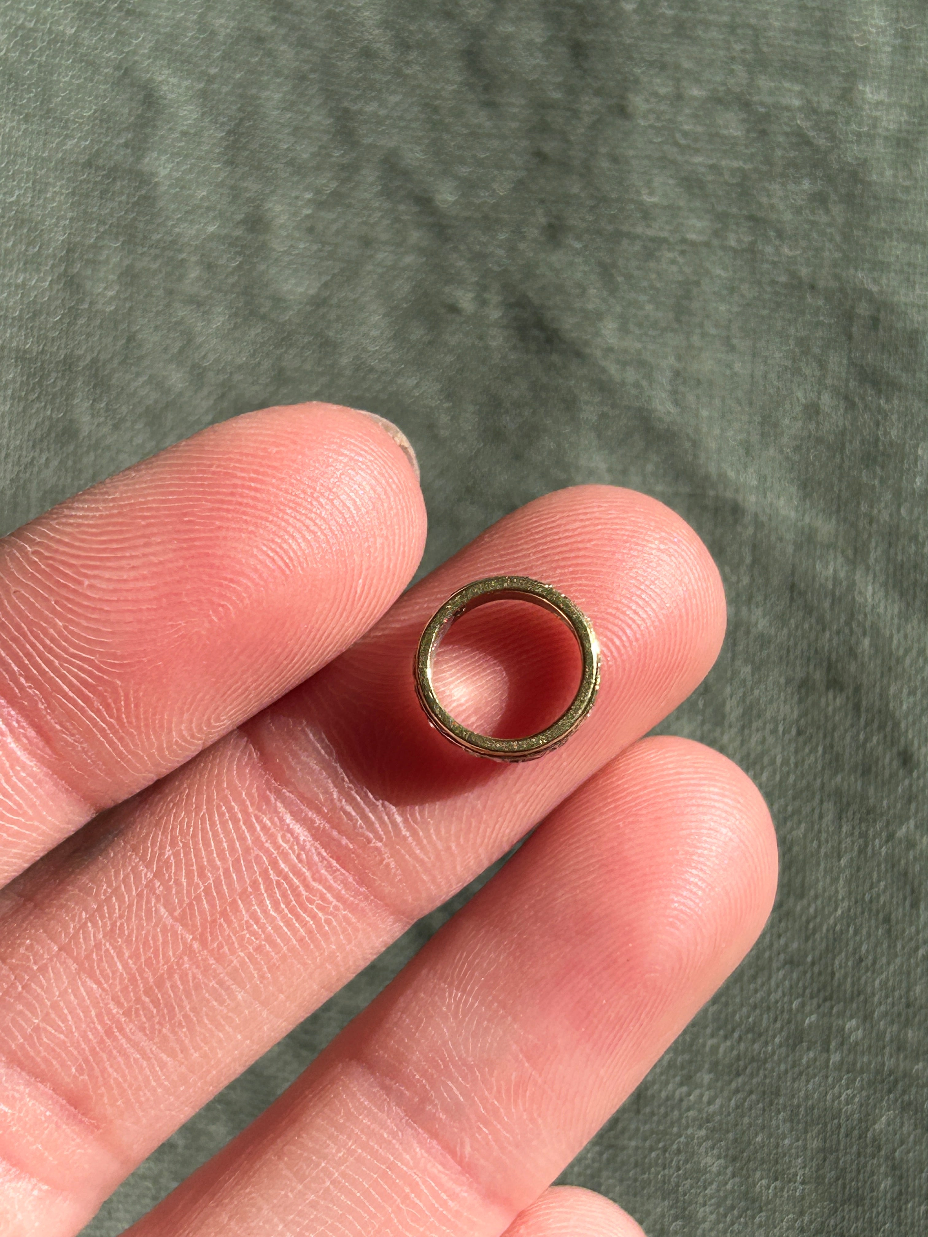Diamond Circle Charm Holder / Spacer