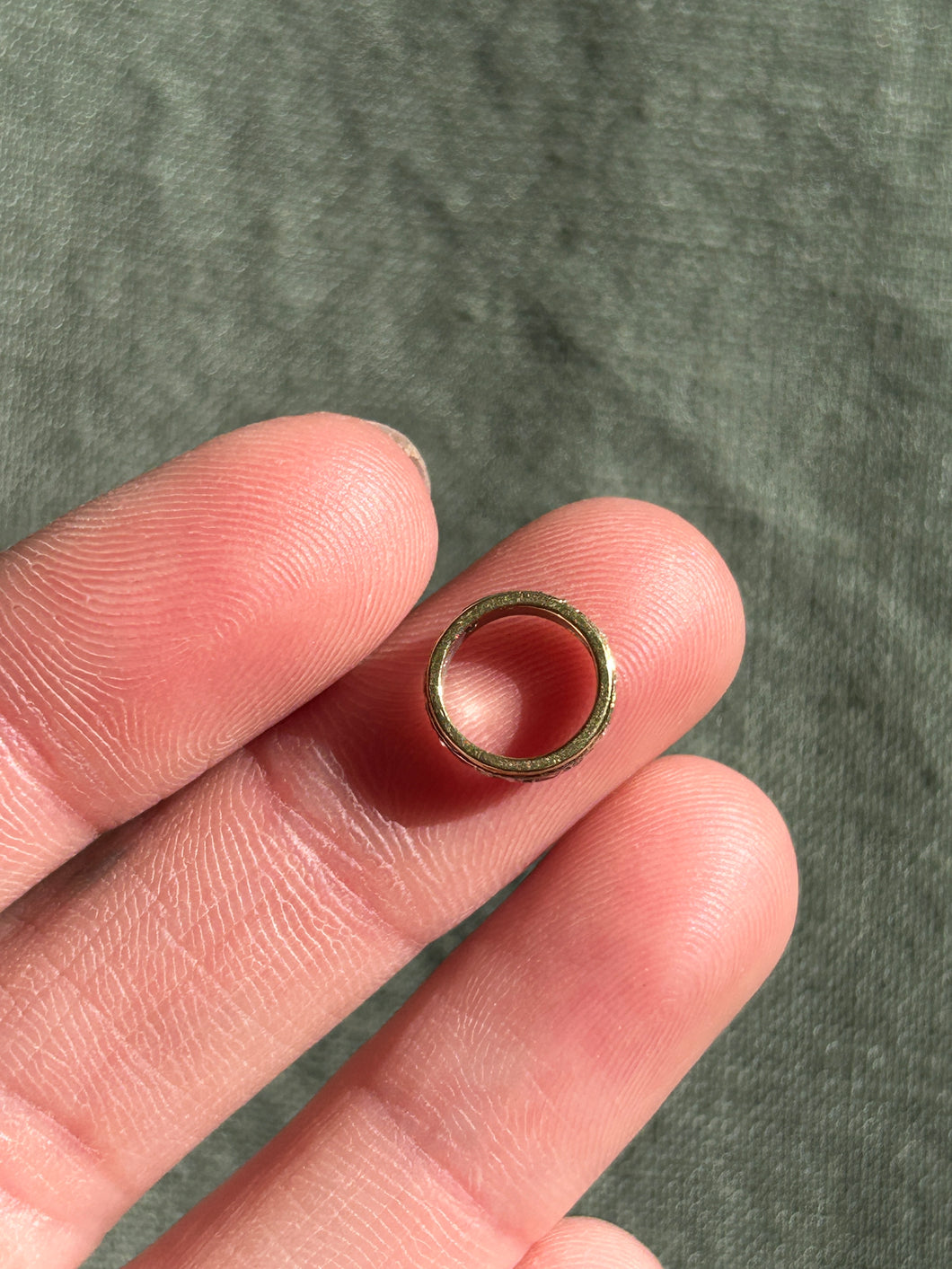 Diamond Circle Charm Holder / Spacer