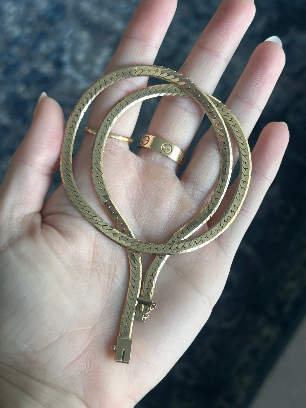 Vintage Solid Herringbone