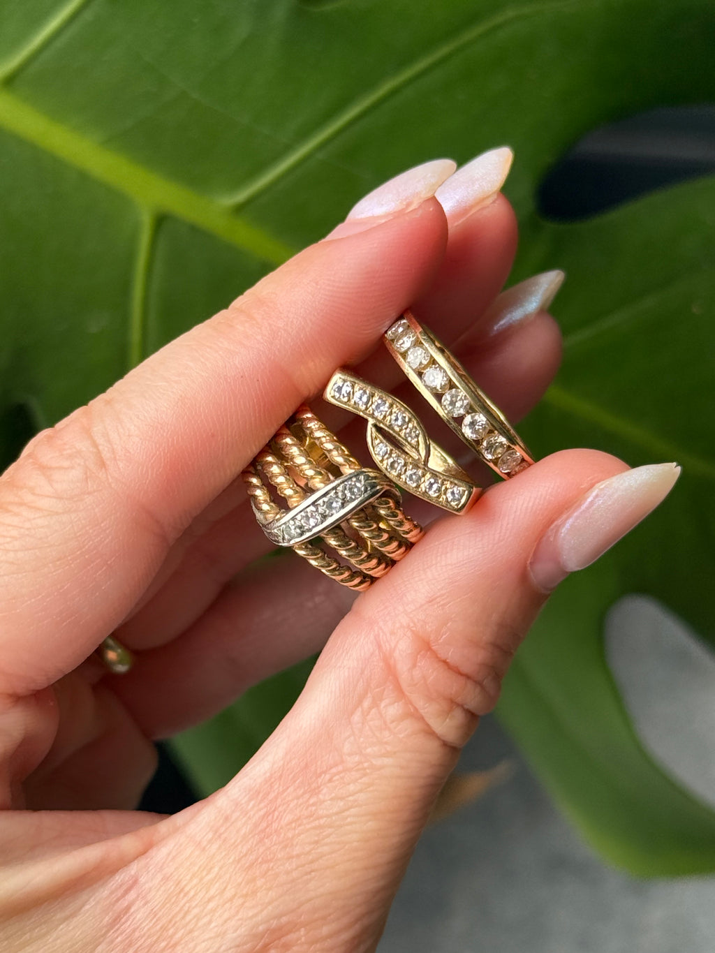 Diamond Striker Square Ring