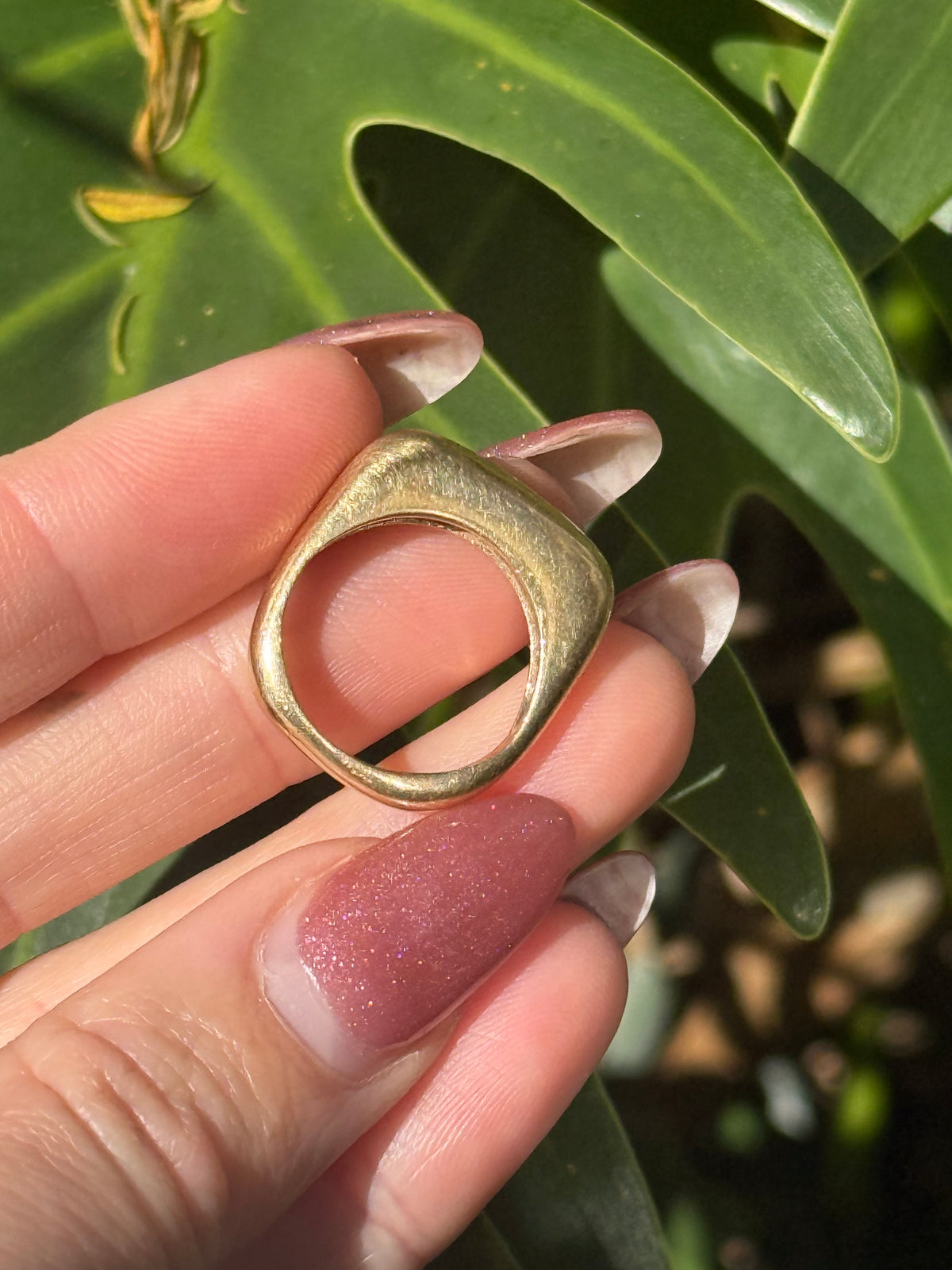 14k Square Band
