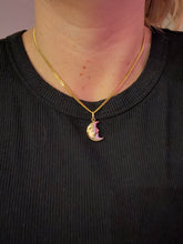 Load image into Gallery viewer, Puffy Moon Face Charm
