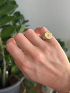 Filigree Starburst Signet Ring