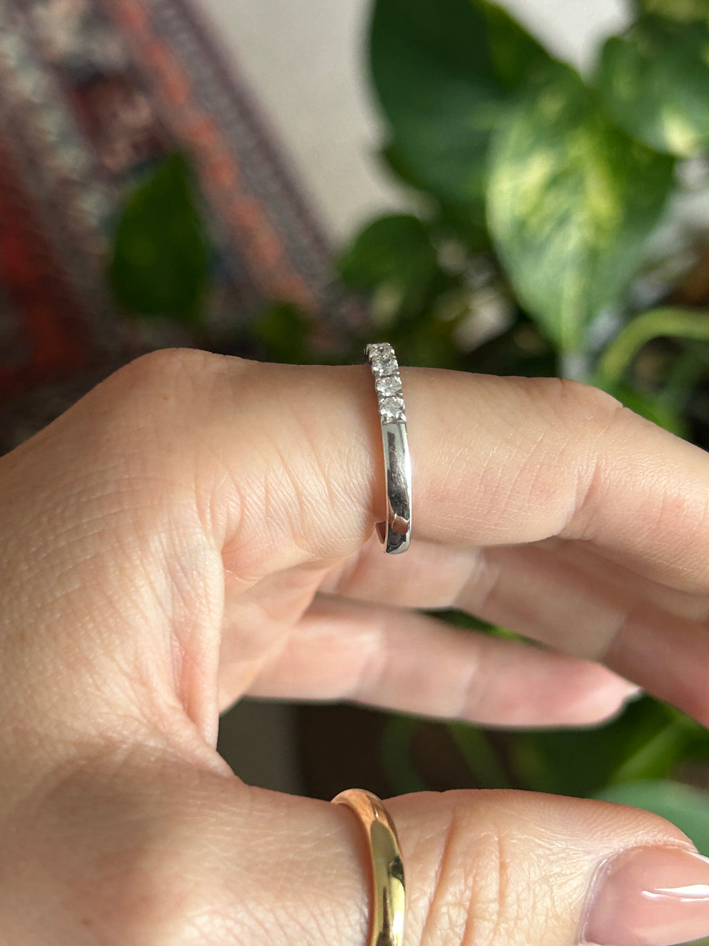 Half Eternity Diamond Band