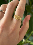 Nugget Heart Ring