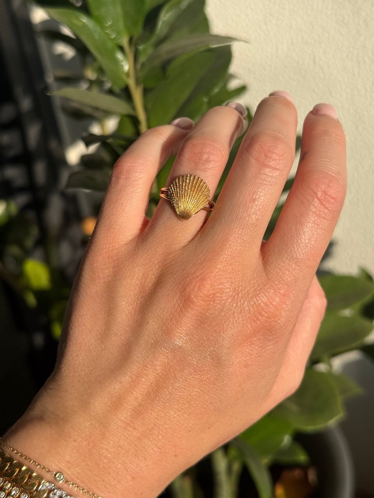 14k Seashell Ring
