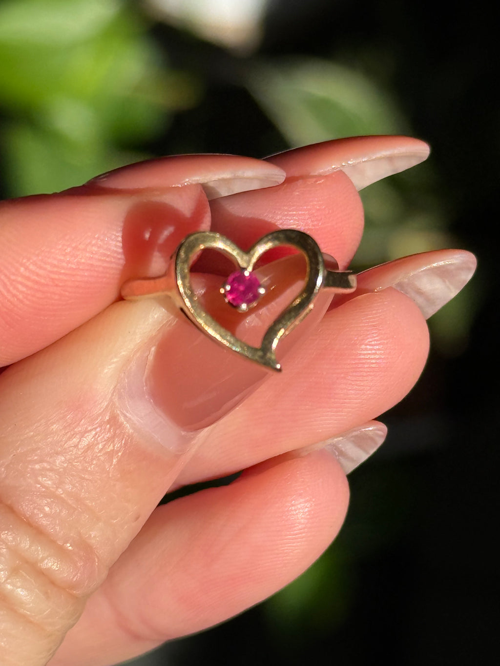 Ruby Heart Ring