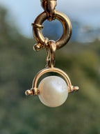 Pearl Spinner Charm