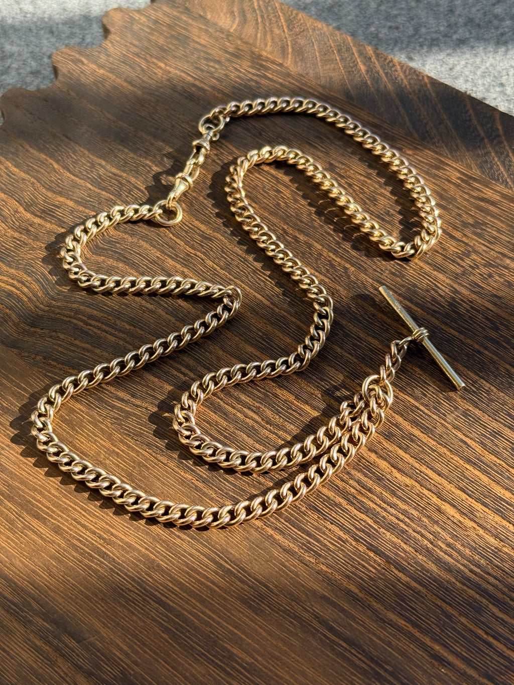 10k 28” Antique Albert Watch Chain
