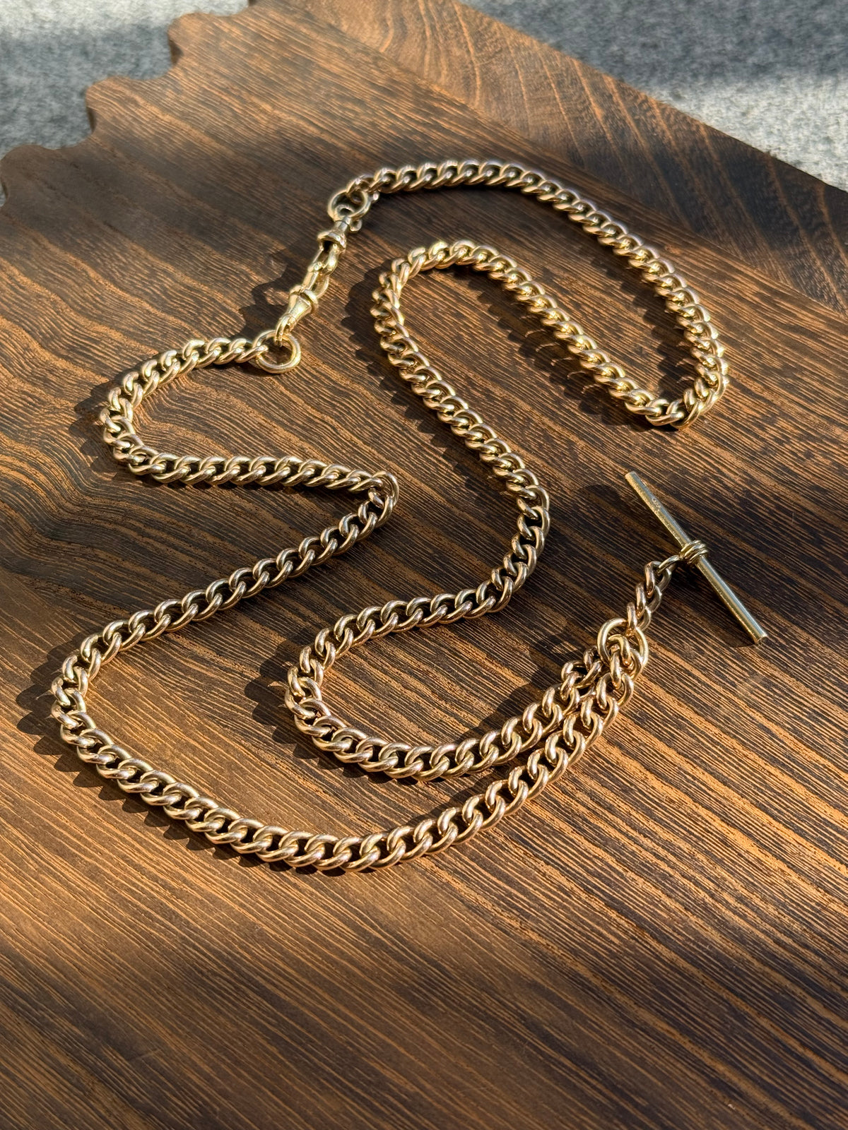 10k 28” Antique Albert Watch Chain