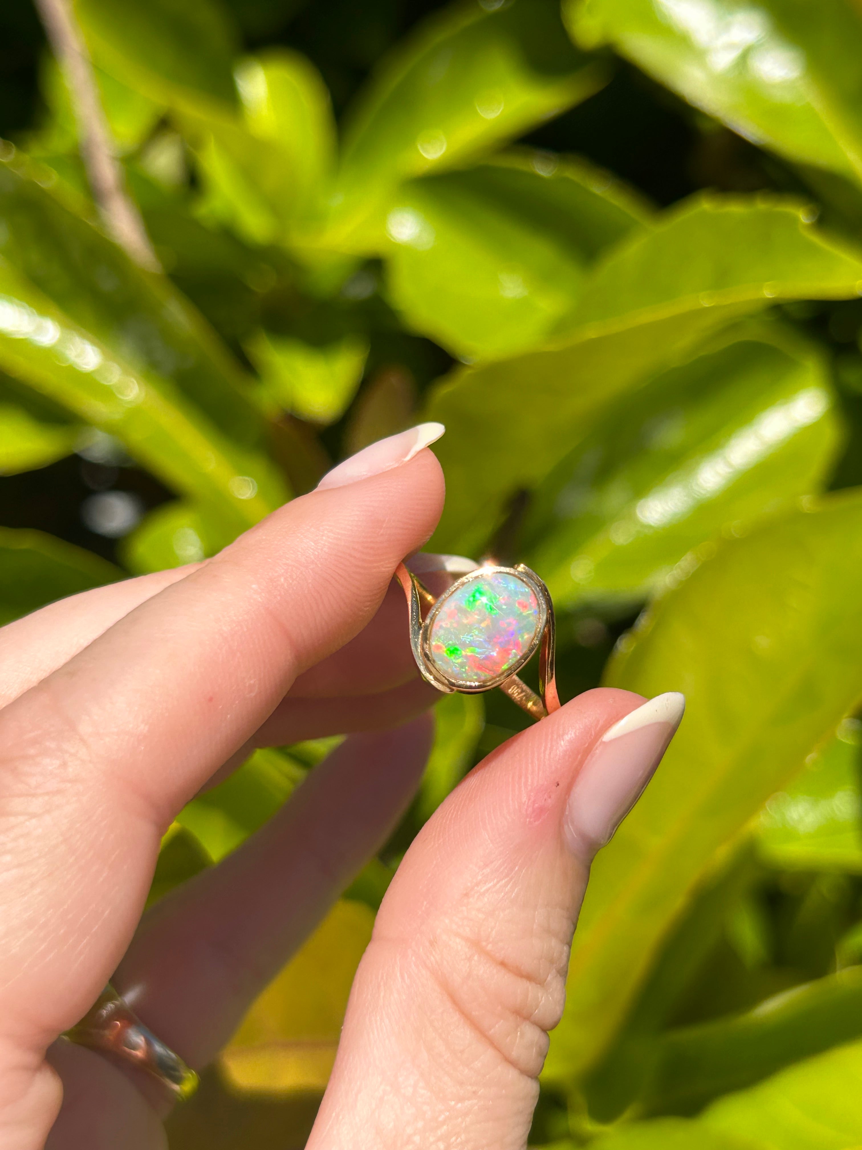 Opal Bezel Bypass Ring