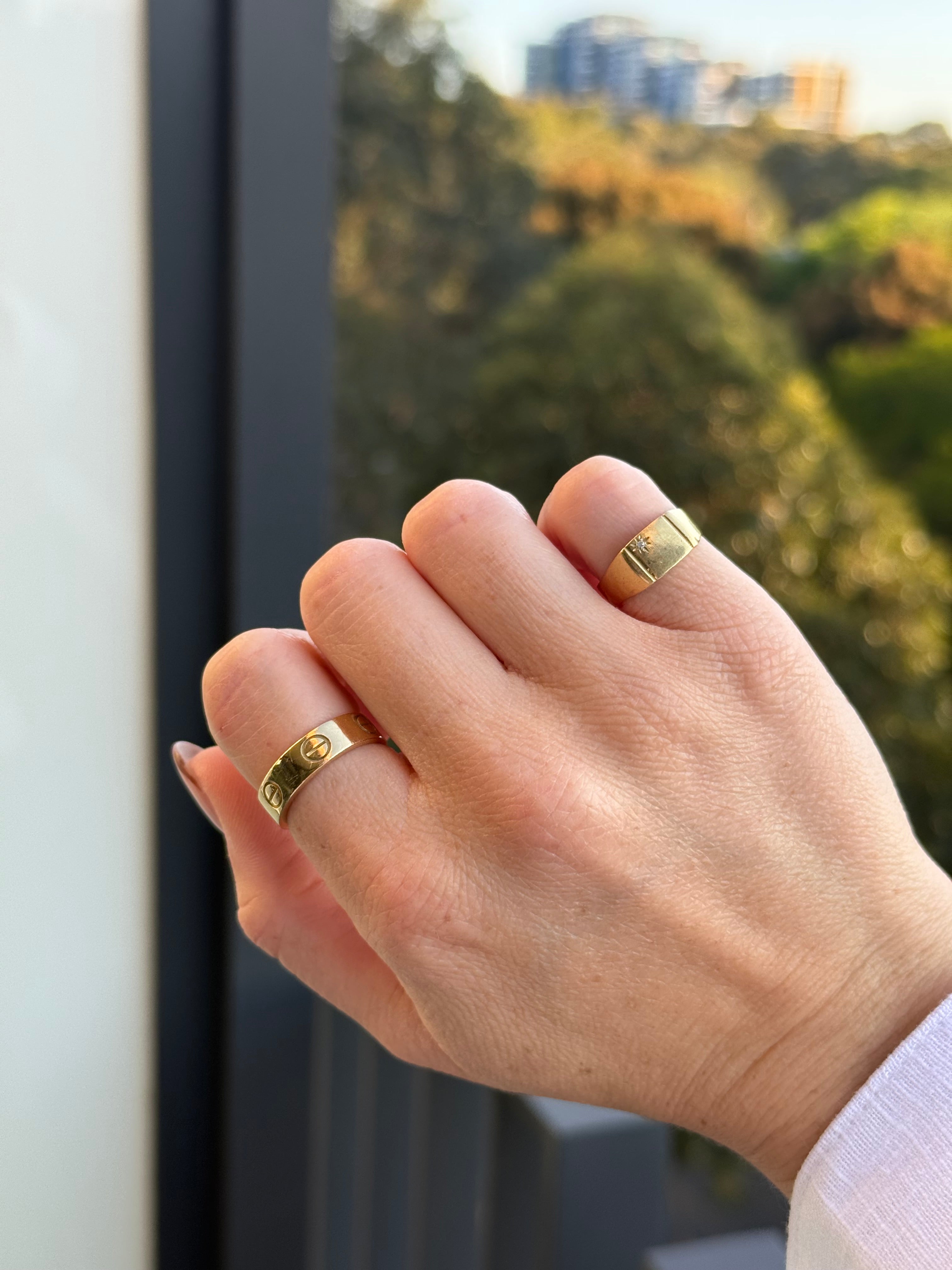 Diamond Starburst Signet