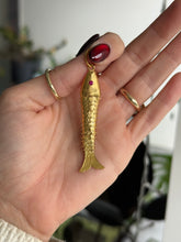 Load image into Gallery viewer, Antique Articulated Fish Charm
