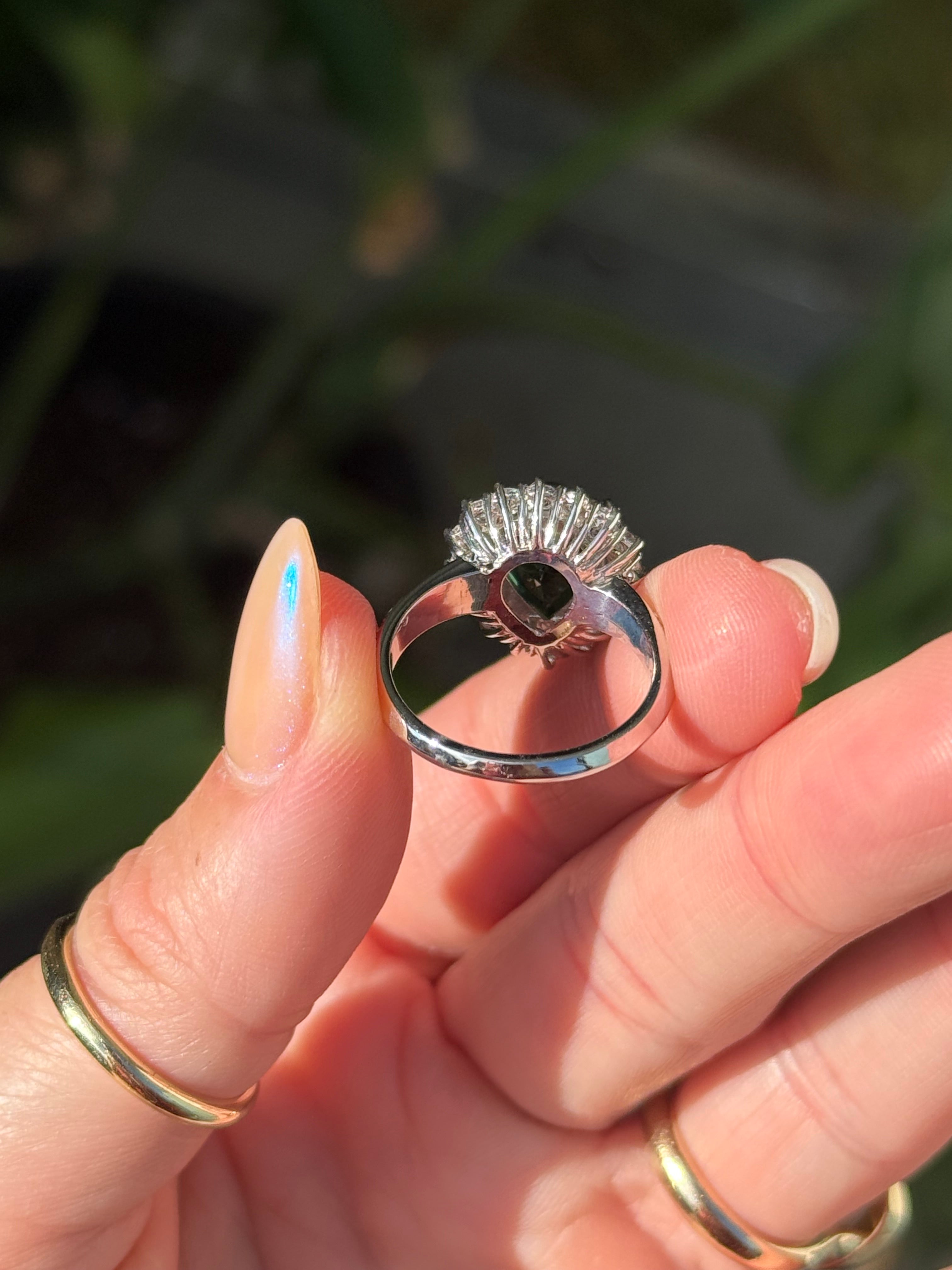 Teardrop Diamond Cocktail Ring