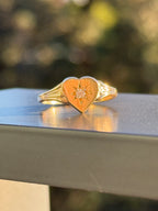 Starburst Heart Signet