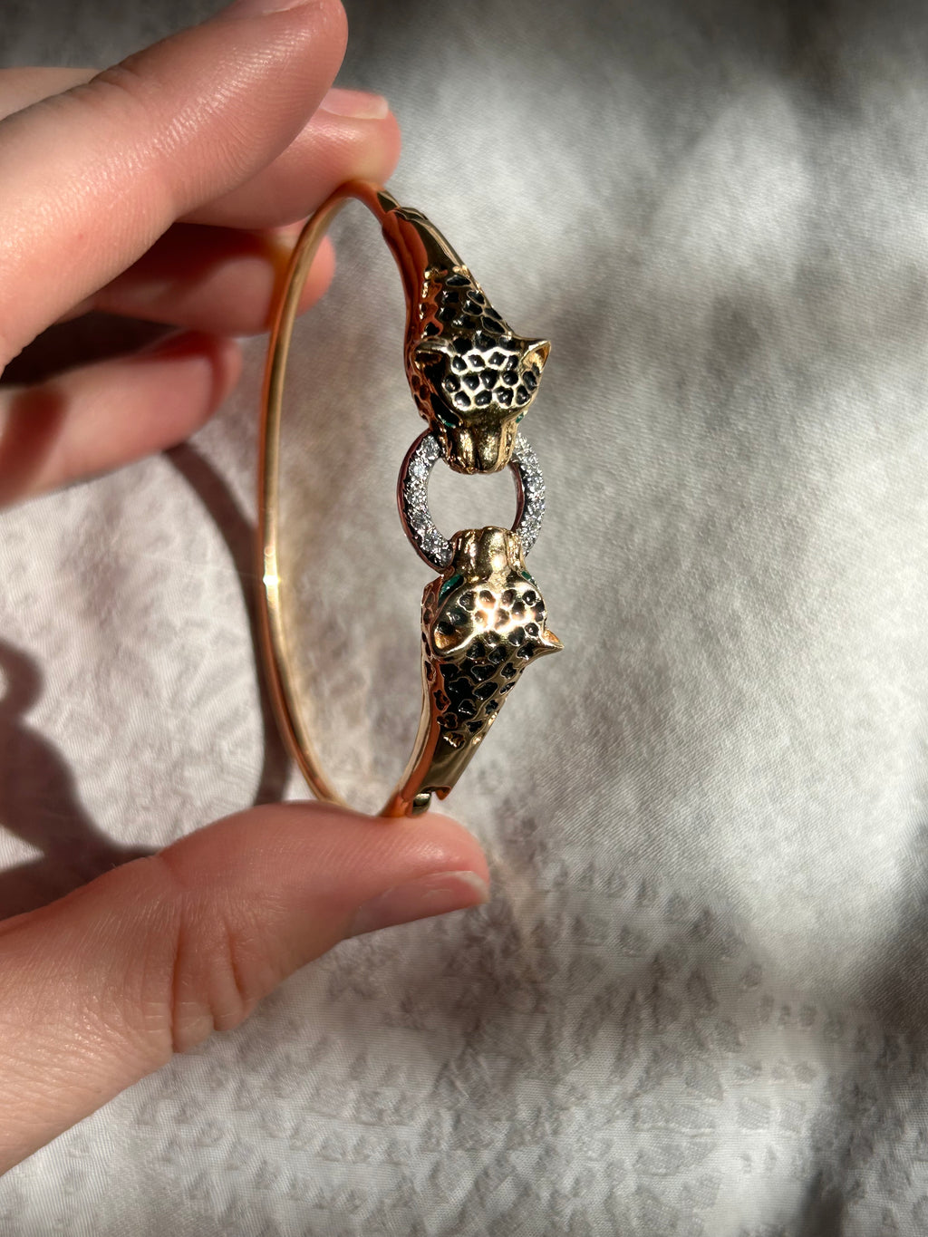Diamond Cheetah Bangle