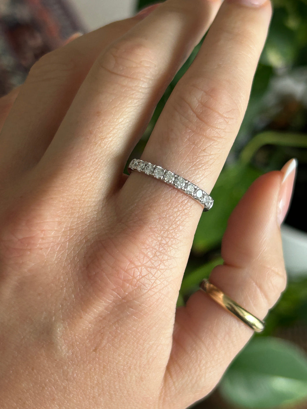 Half Eternity Diamond Band