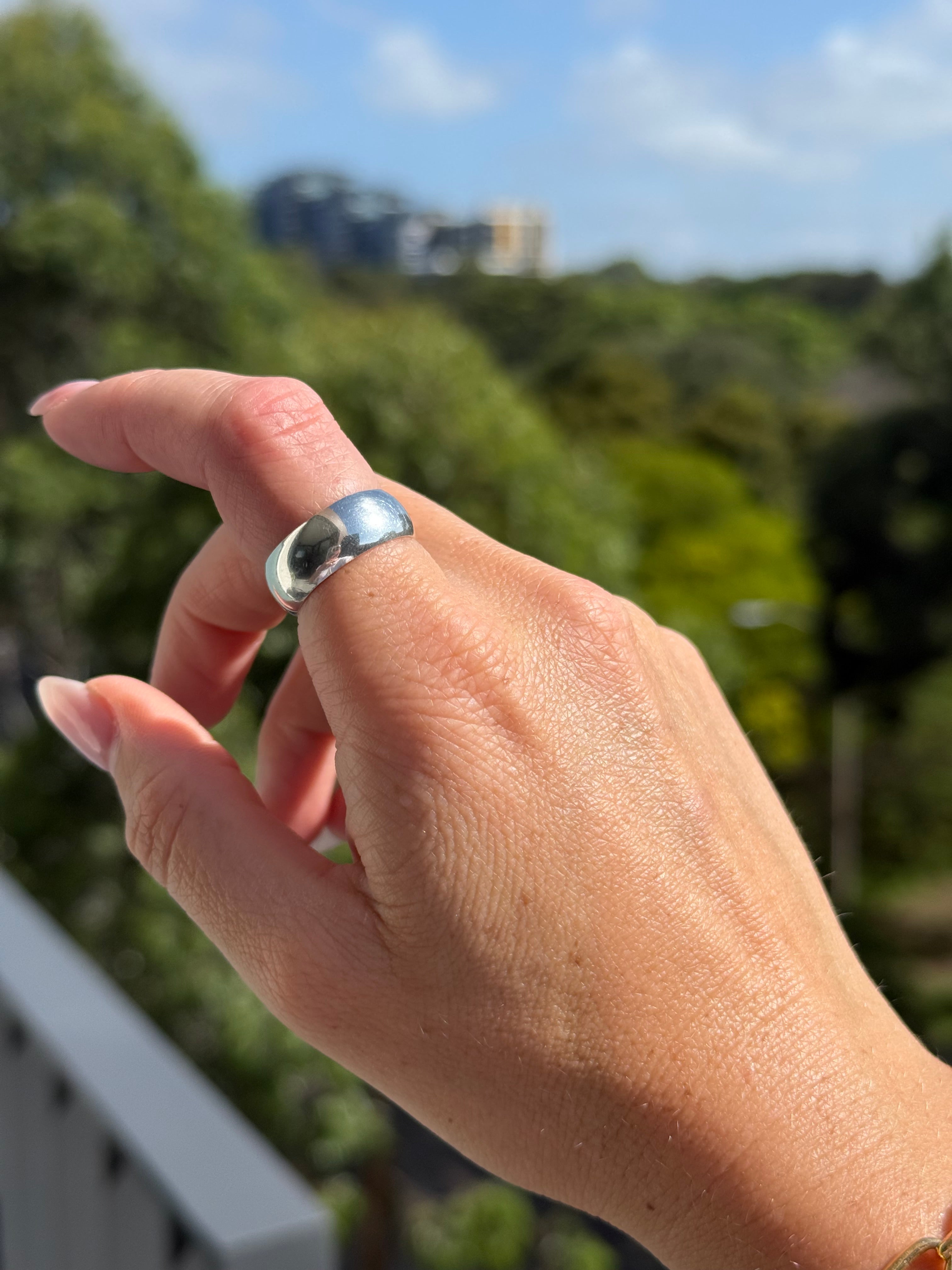 Sterling Silver Cigar Band