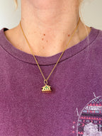 Enamel Articulated Home Charm