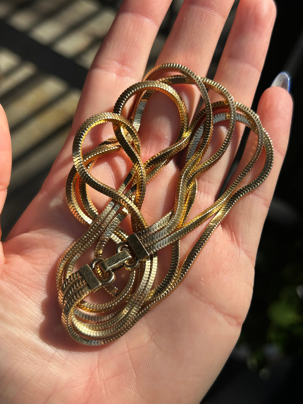 Triple Square Graduated Snake Choker