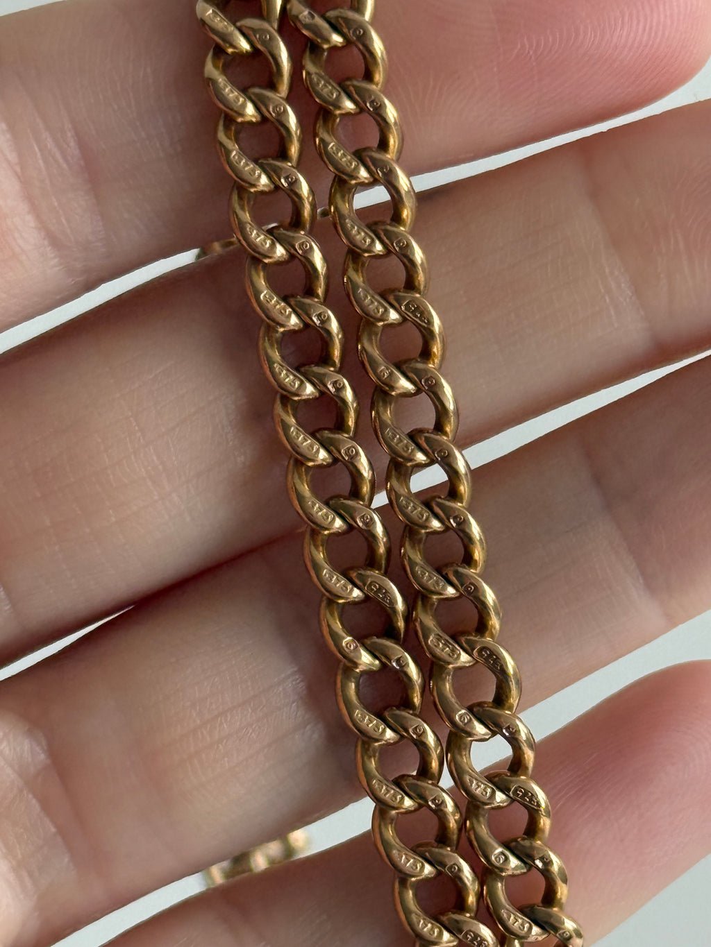 Antique Albert Curb Watch Chain