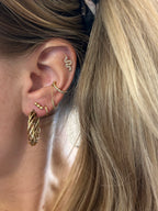 Chunky Wire Twist Hoops