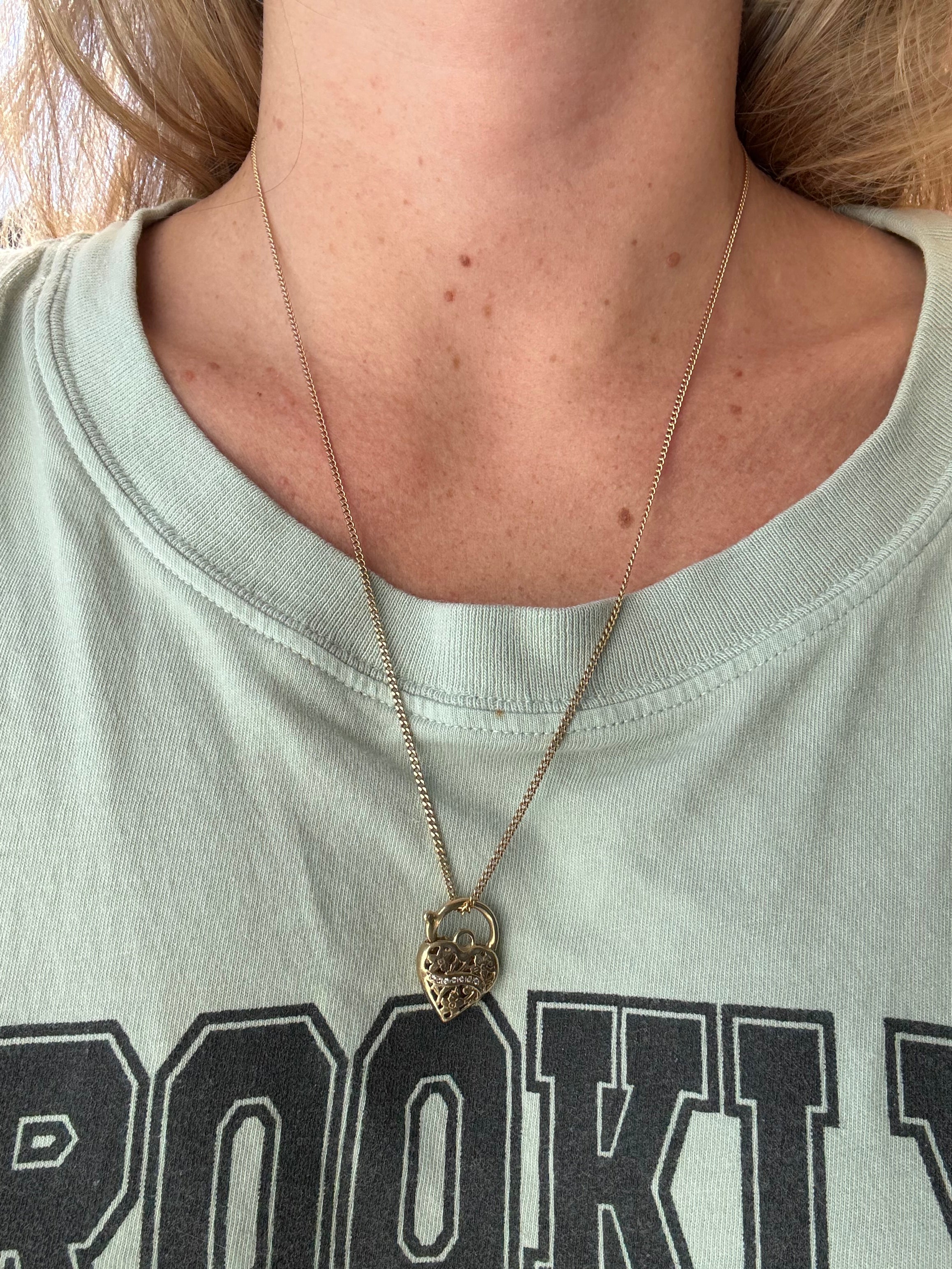 Diamond Floral Padlock