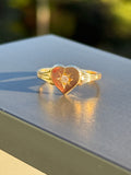 Starburst Heart Signet