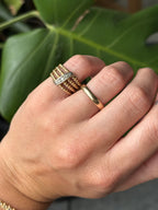 Twisted Rope Diamond Ring