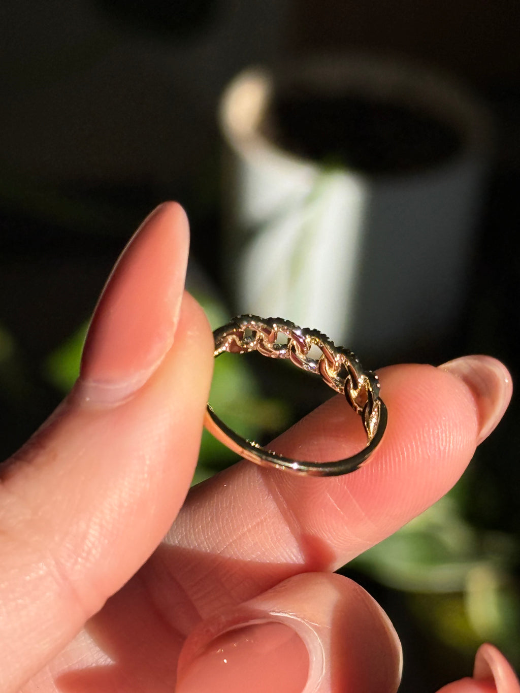 Diamond Curb Ring