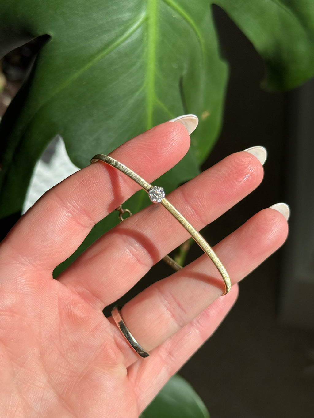 Flower Diamond Bangle