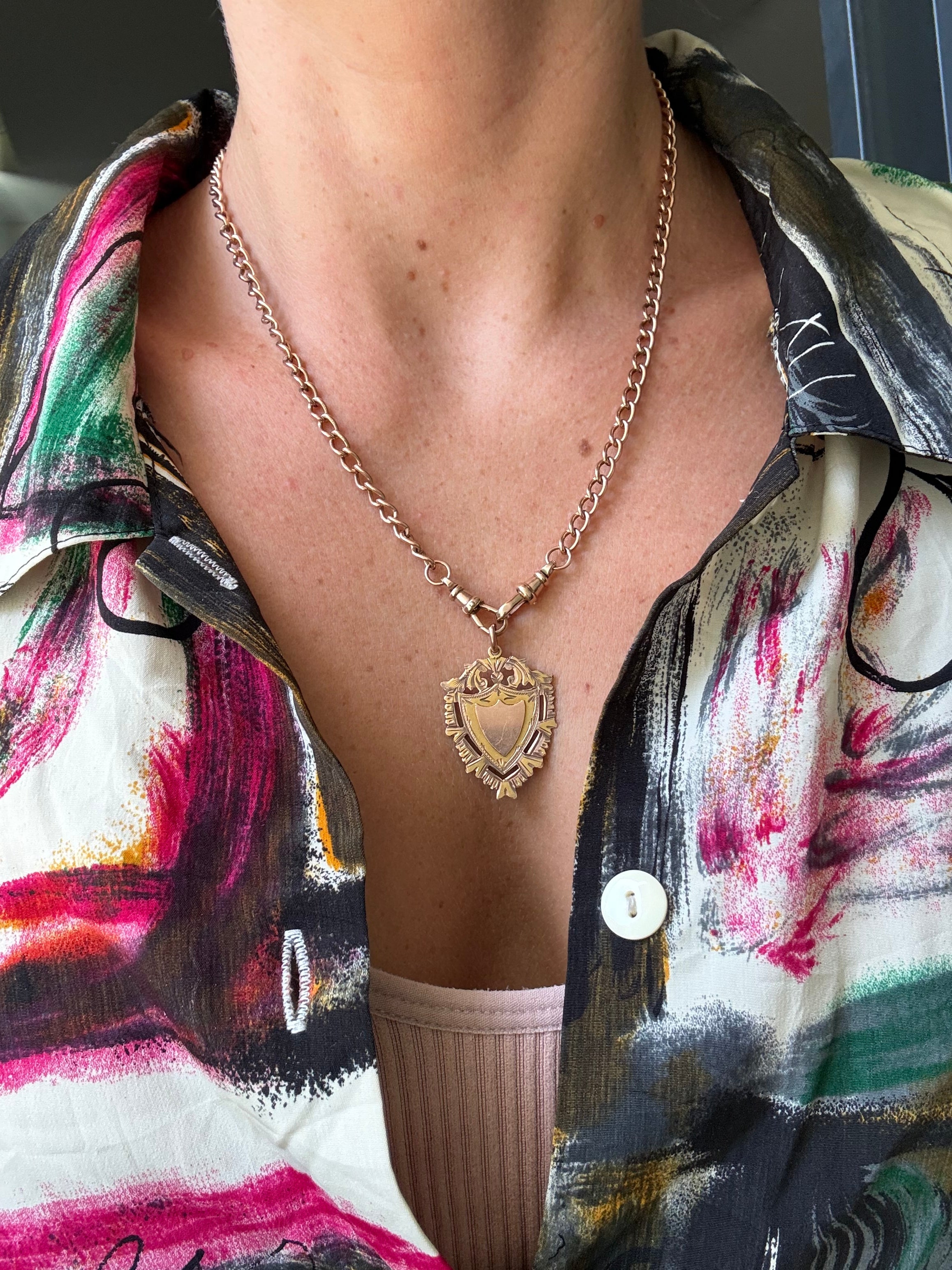 Antique Shield Pendant