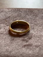 Solid Diamond Solitaire Band