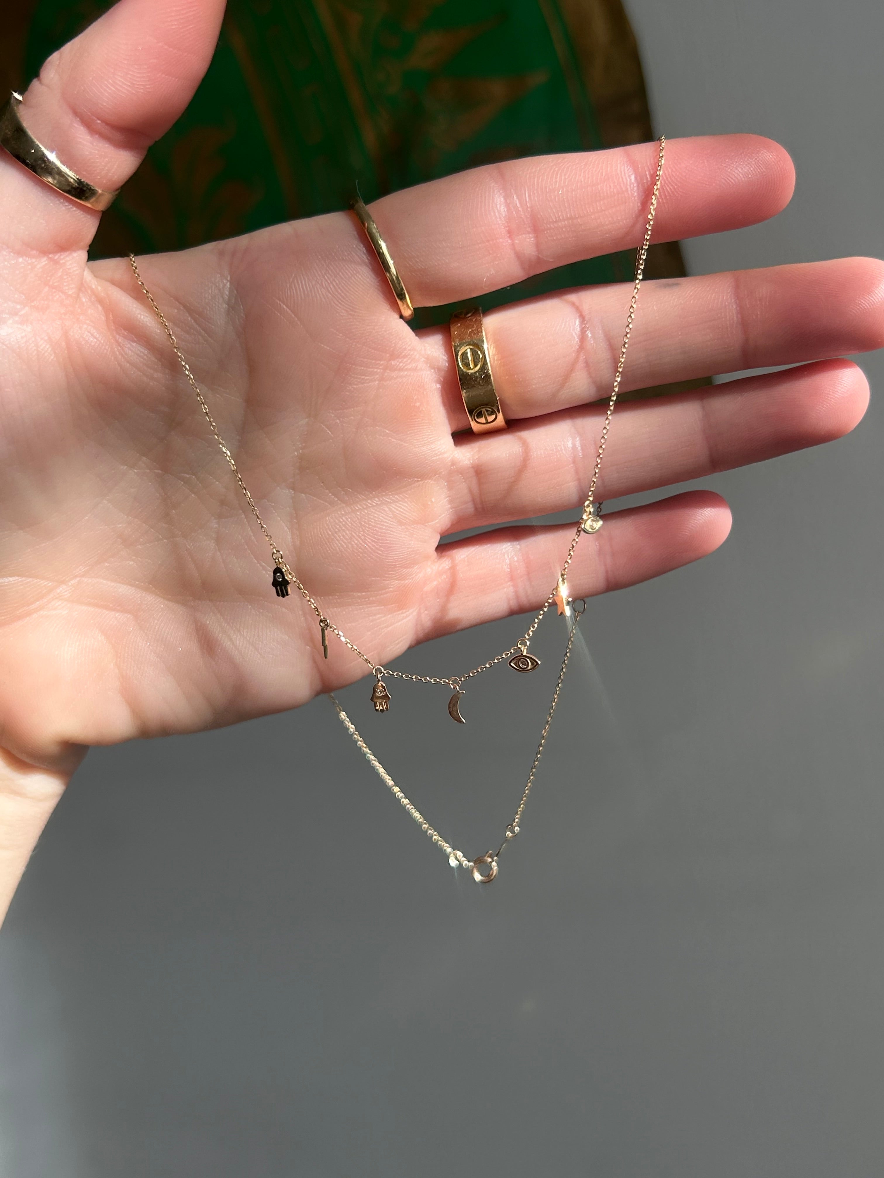 Celestial Dainty Charm Necklace