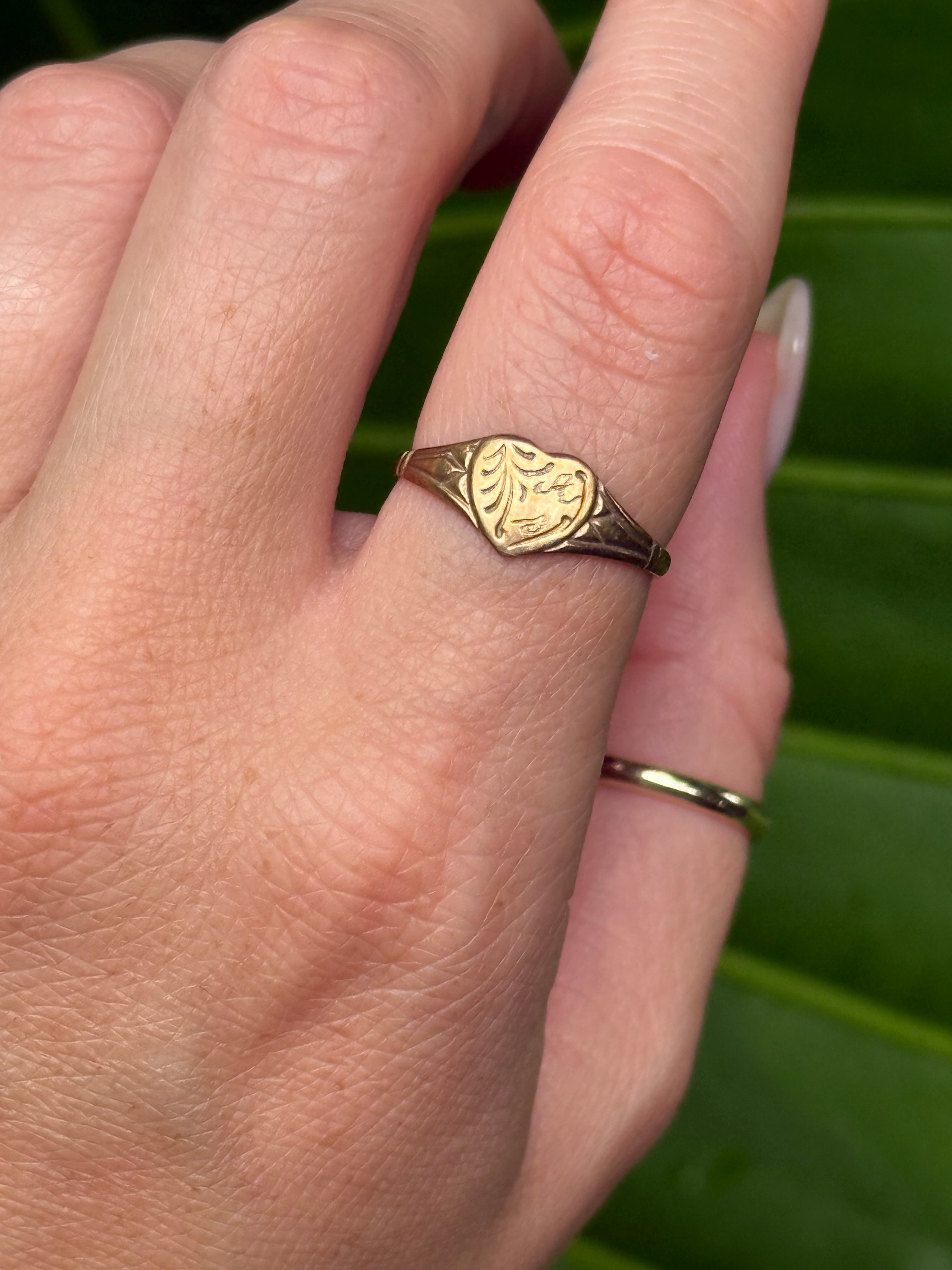 A Heart Signet Ring