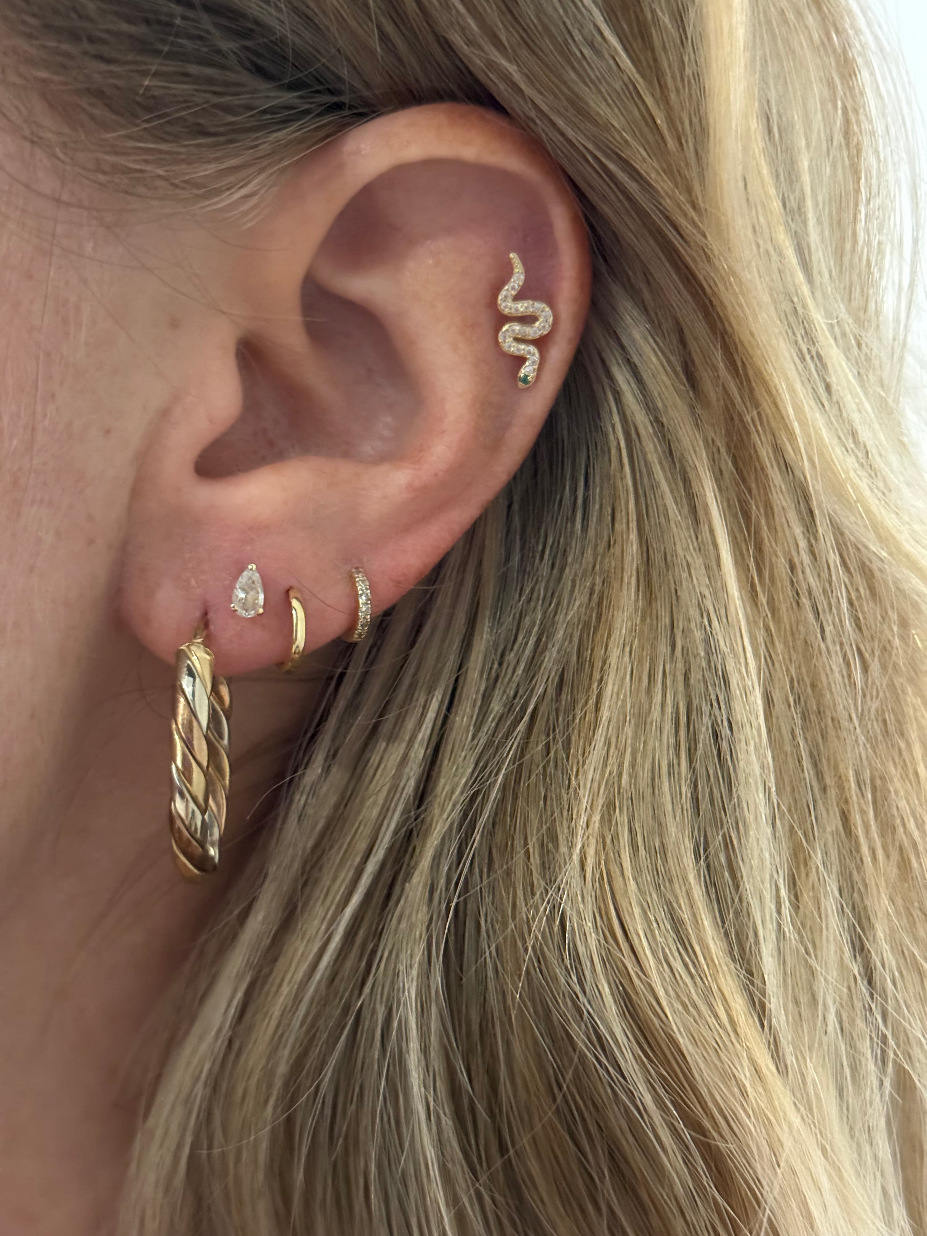 Tricolored Oval Hoops