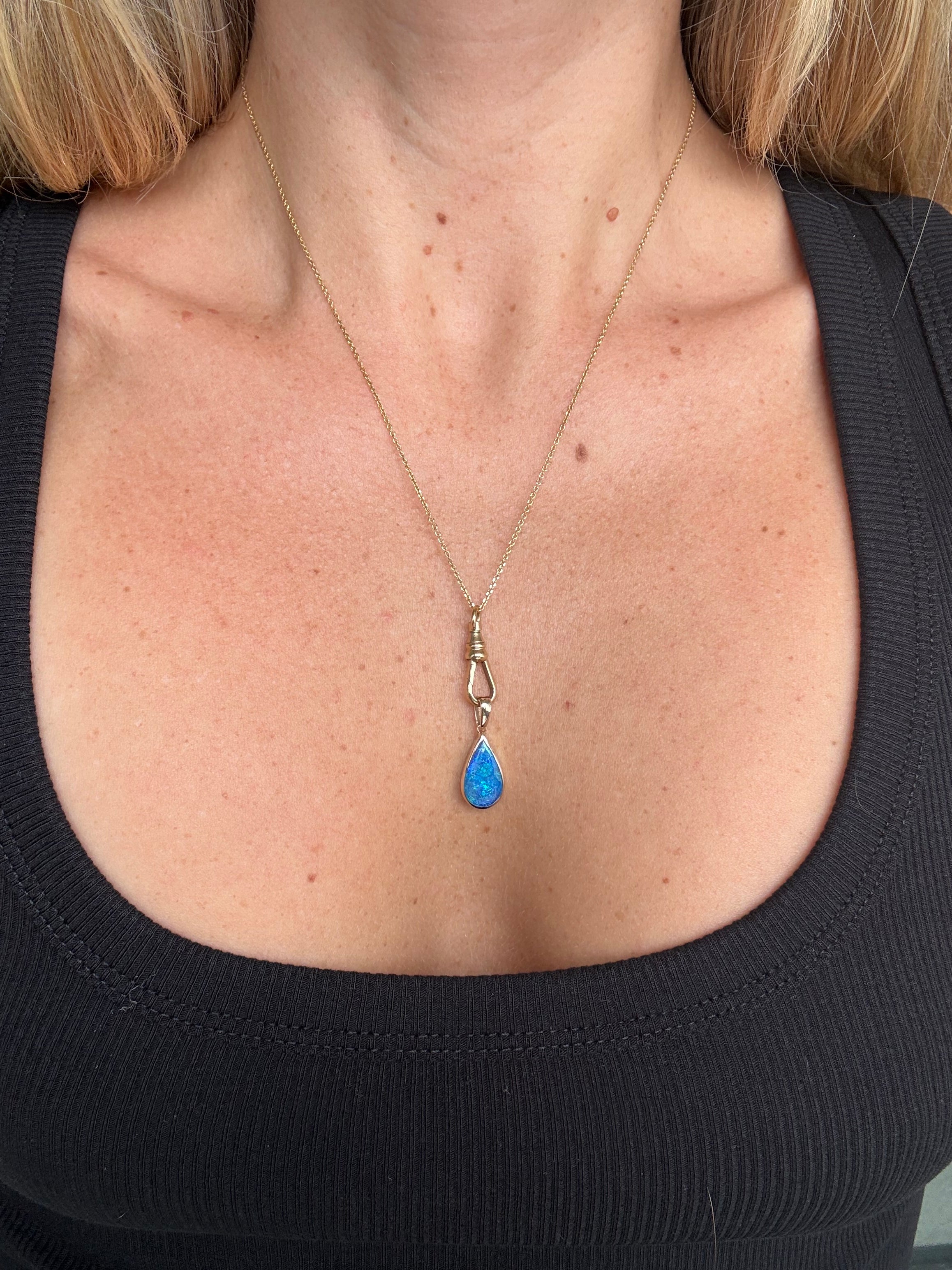 Teardrop Opal Charm