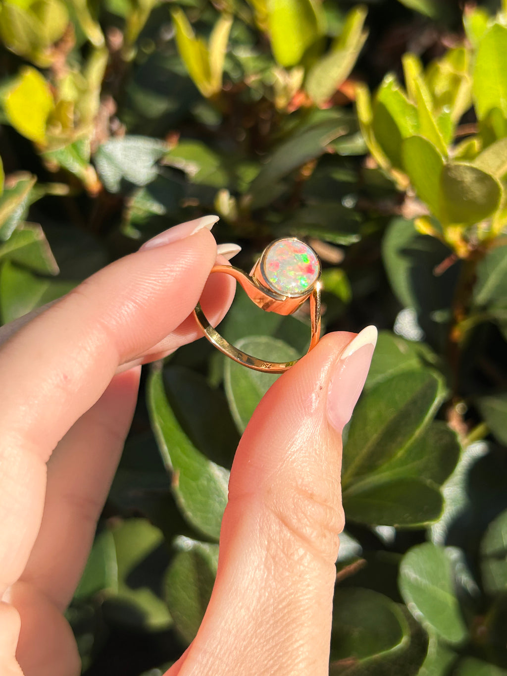 Opal Bezel Bypass Ring