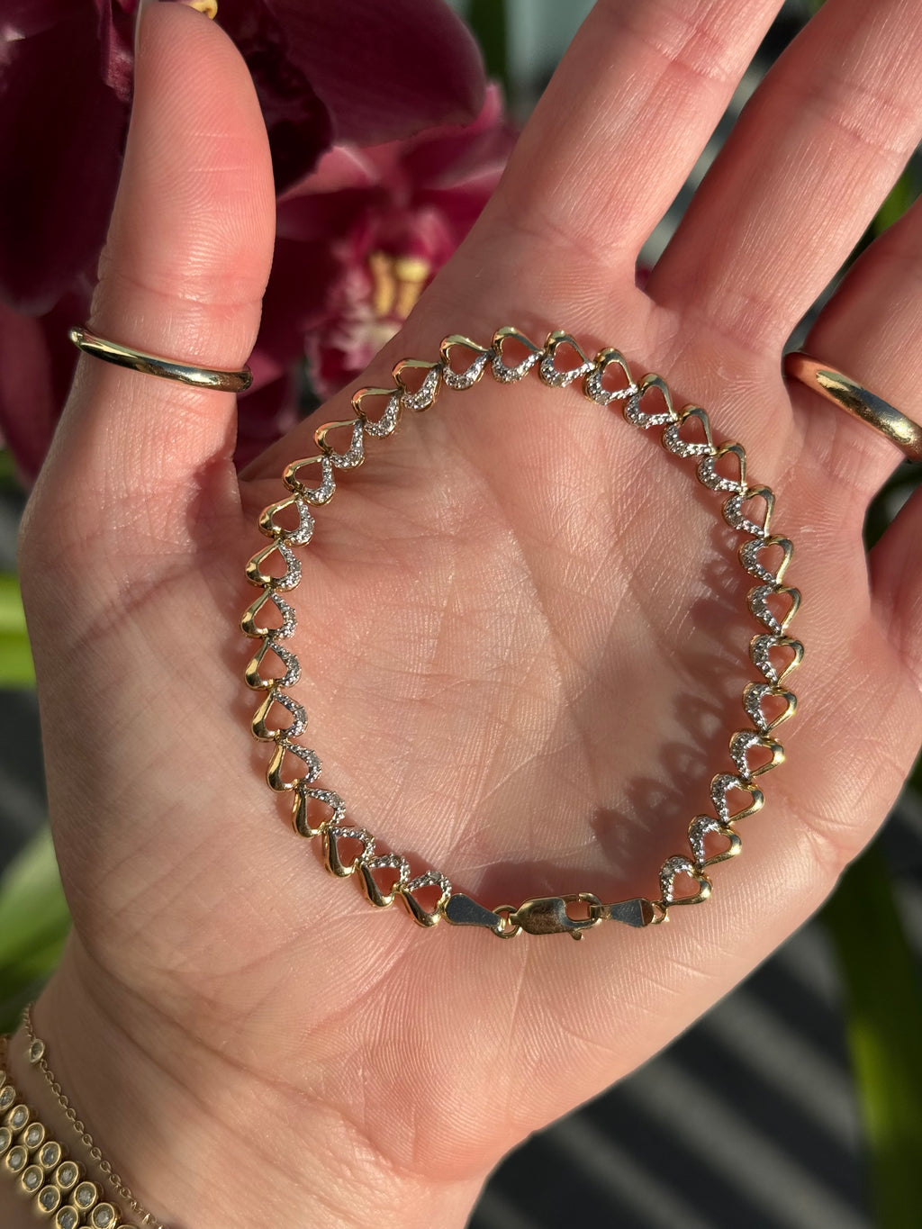 Diamond Heart Bracelet