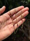 Gemstone Figaro Chain