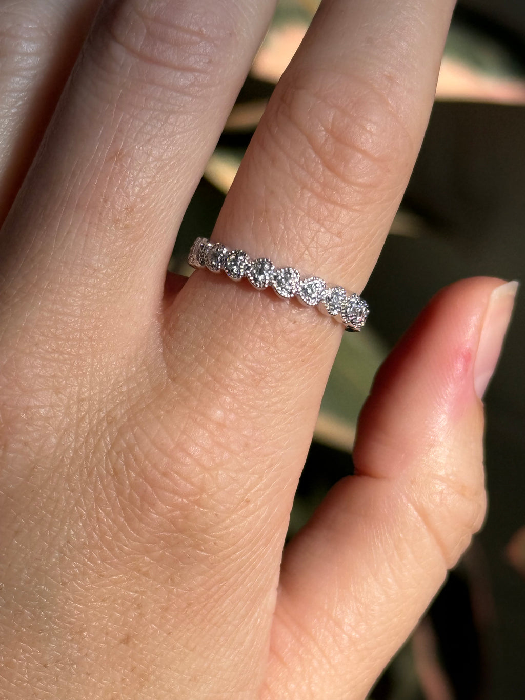 WG Diamond Heart Ring