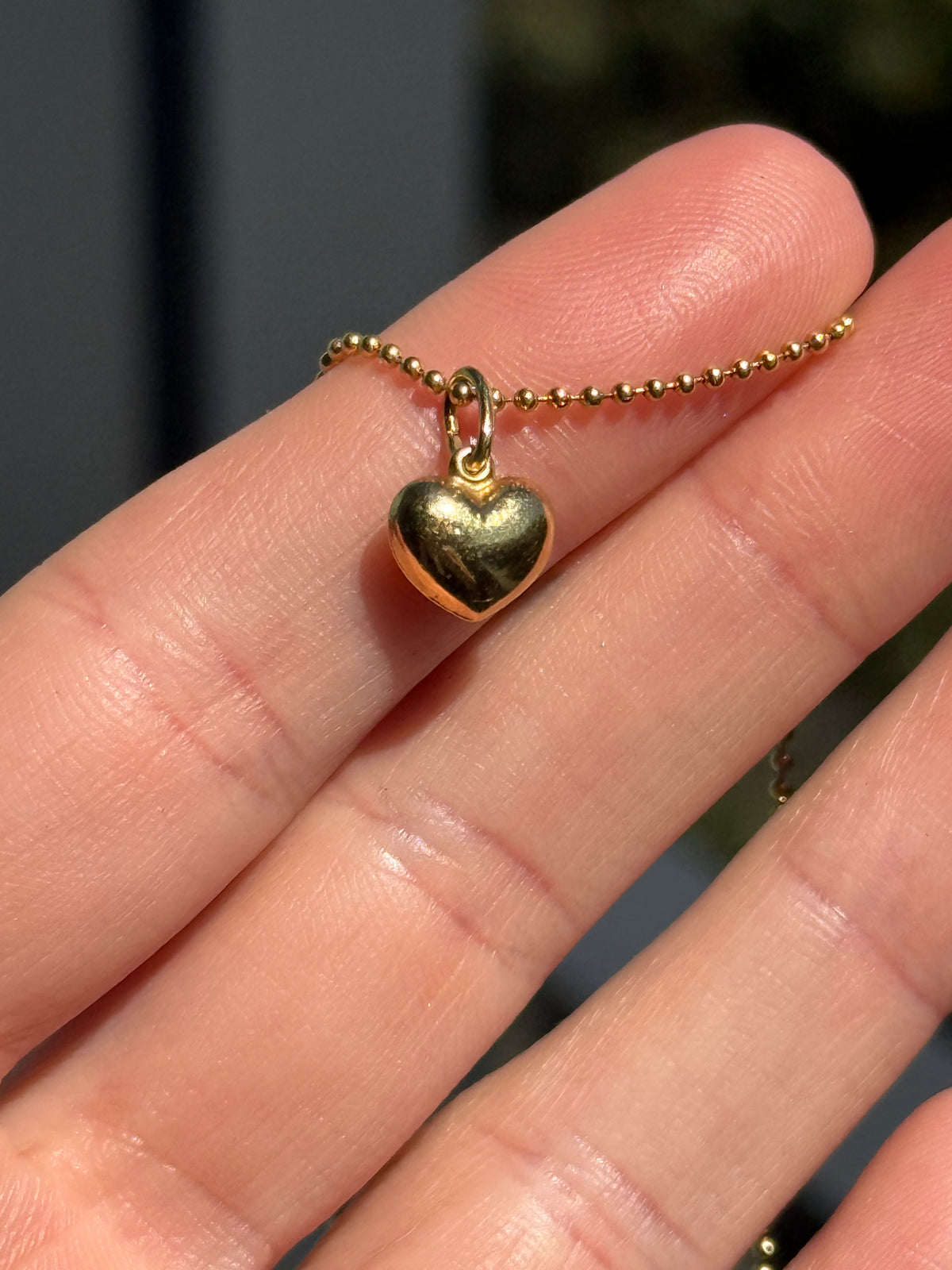 Mini Puffy Heart Charm