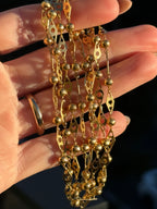 18k Fancy Ball Long Guard Chain