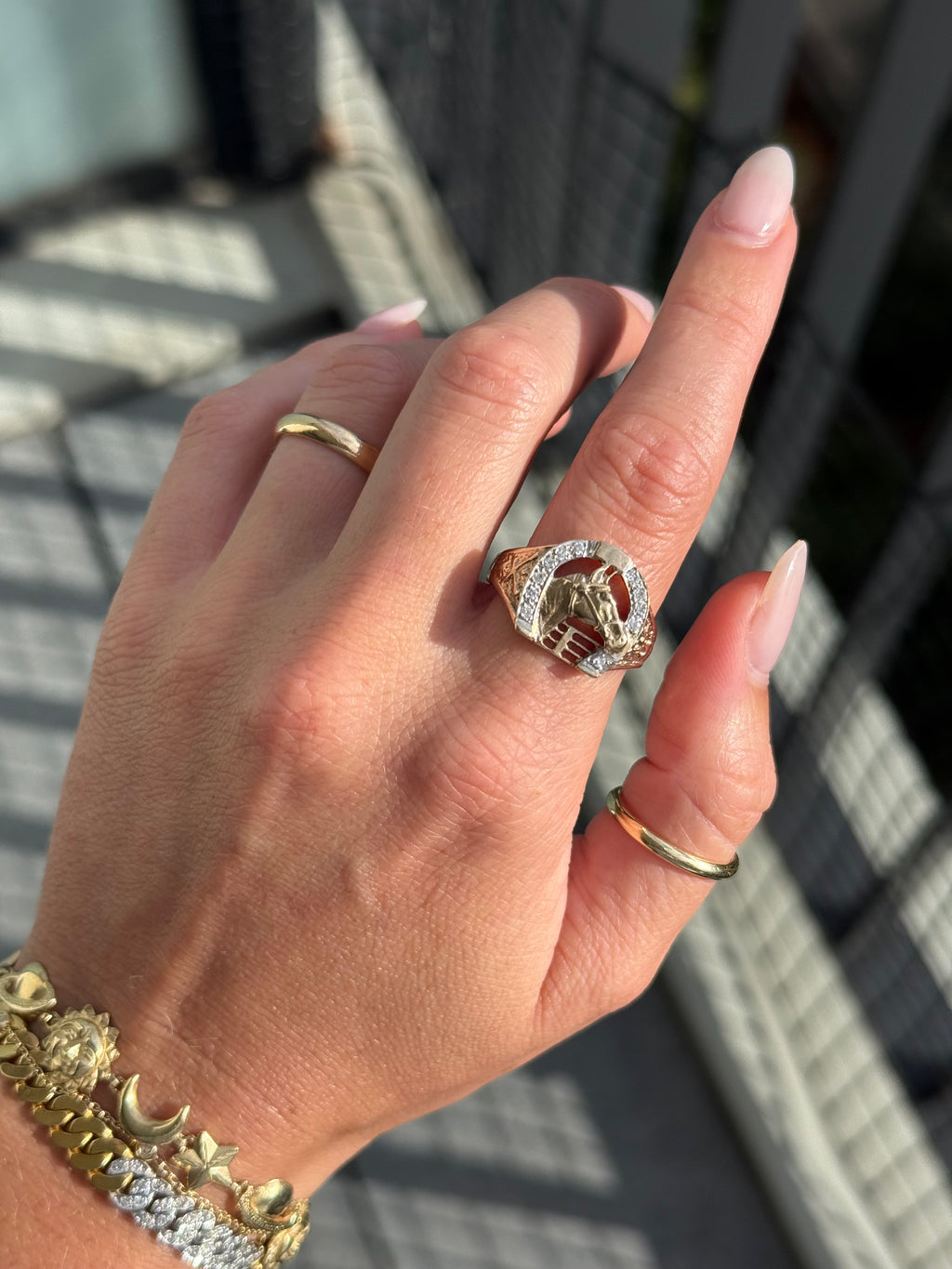 Diamond Horseshoe Ring