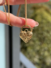 Load image into Gallery viewer, Diamond Floral Padlock
