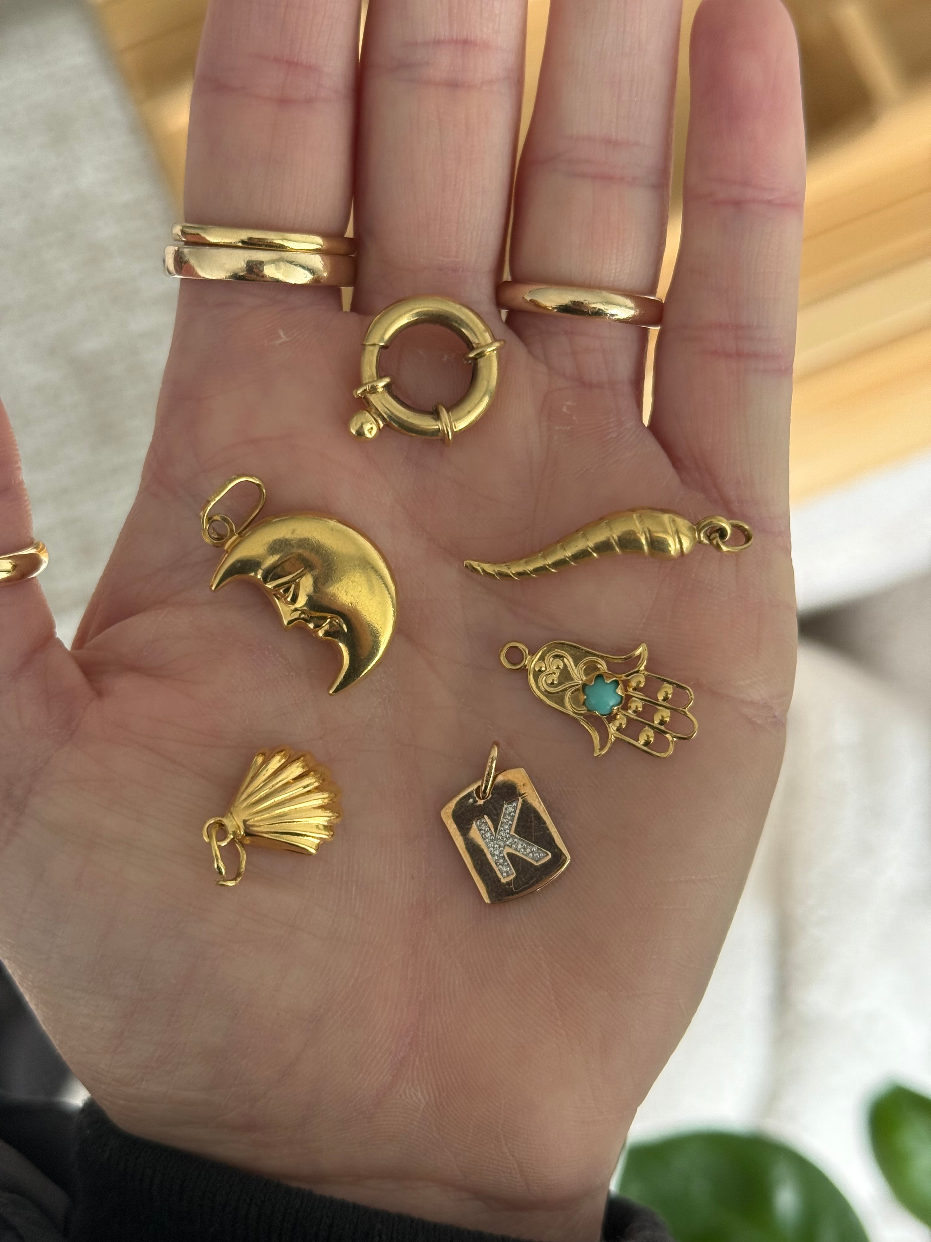 Puffy Moon Face Charm