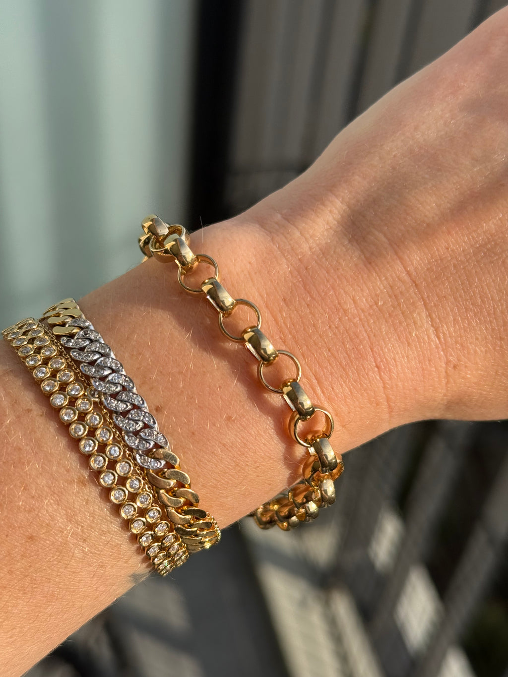 Peridot Heart Padlock Bracelet