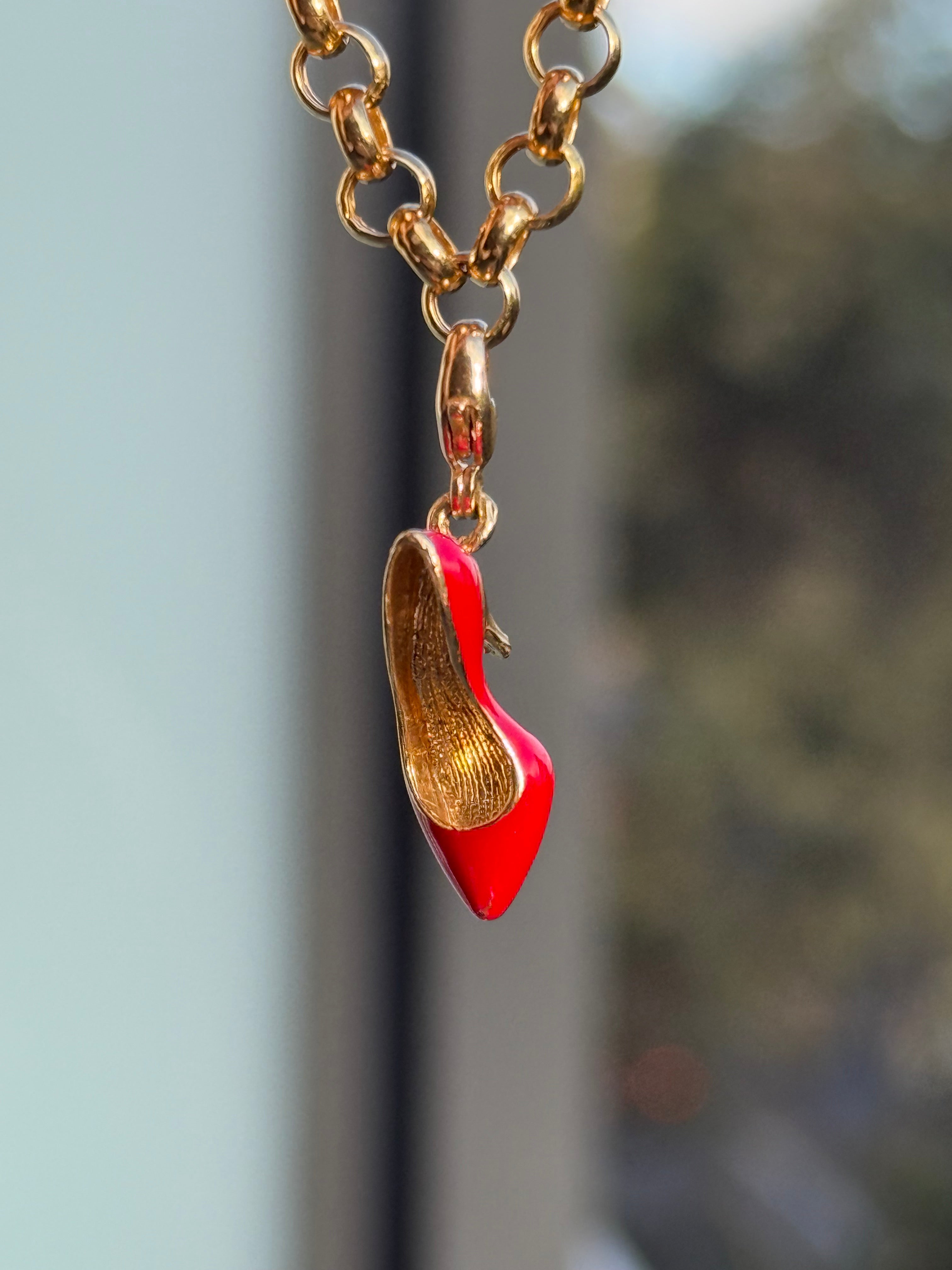 Enamel Heel Charm
