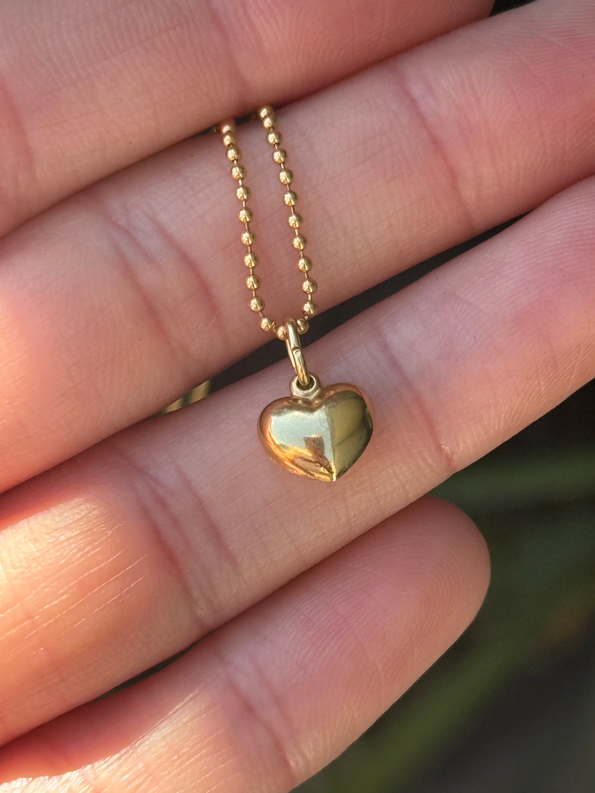Mini Puffy Heart Charm